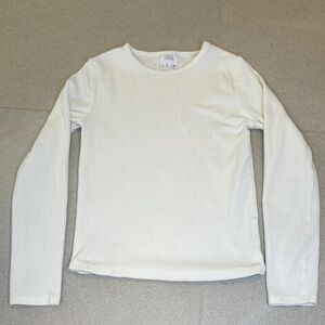Zara Kids Long Sleeve Ribbed Top